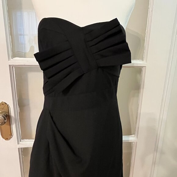 MM Couture Little Black Dress w/ Statement Bow | Strapless | Early 2000s - Picture 3 of 6